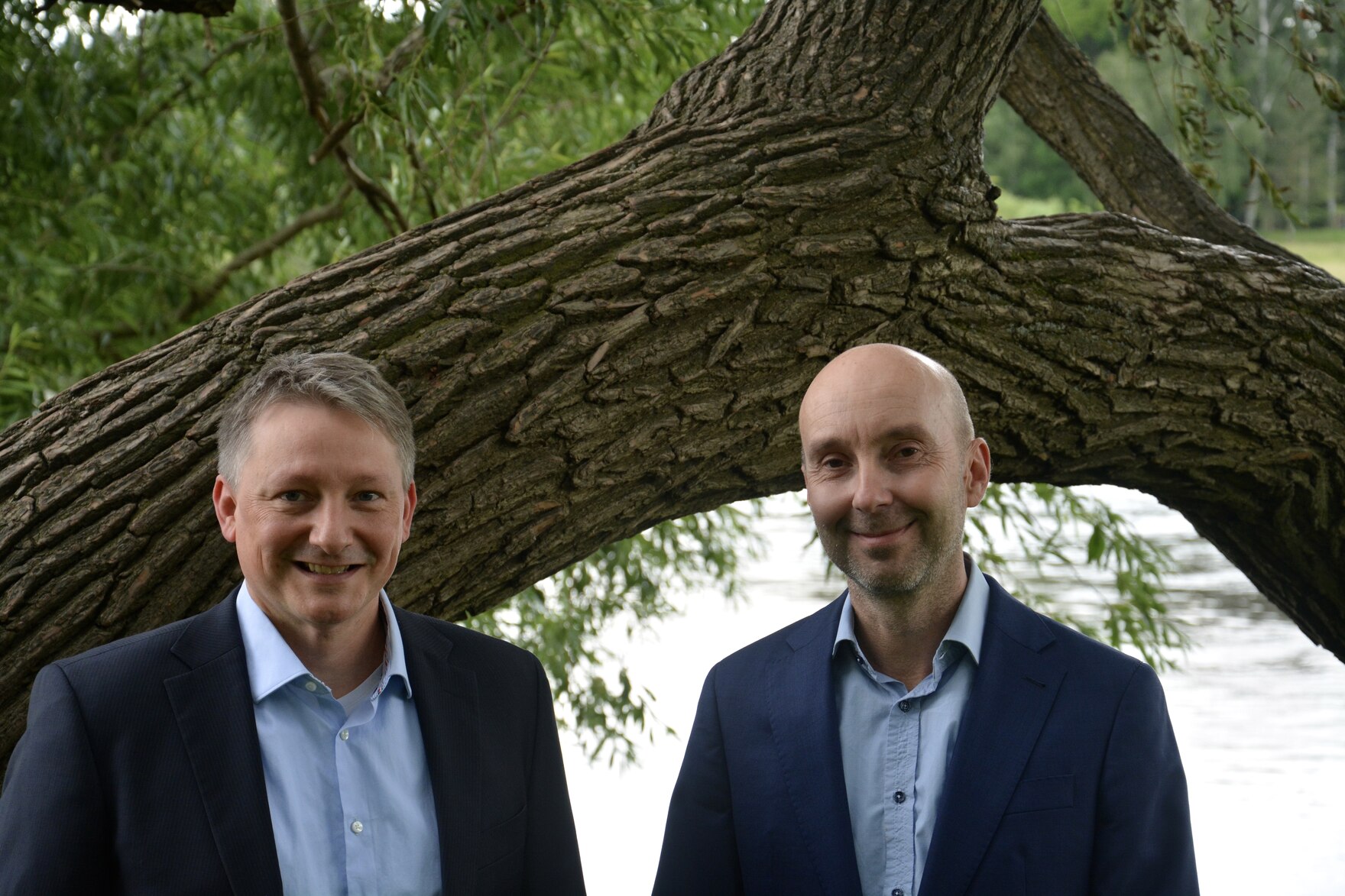 Zu sehen sind der Leiter des Kompetenzzentrums Klima und der Verantwortliche für Koordination.